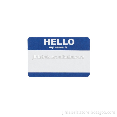 Self adhesive name tags,my name is sticker, 3.5" x 2.25" per label, 2 labels per sheet